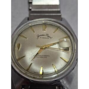 Vintage Jerome Piquot SuperAutomatic Incabloc Watch 19 Jewels Stainless Steel